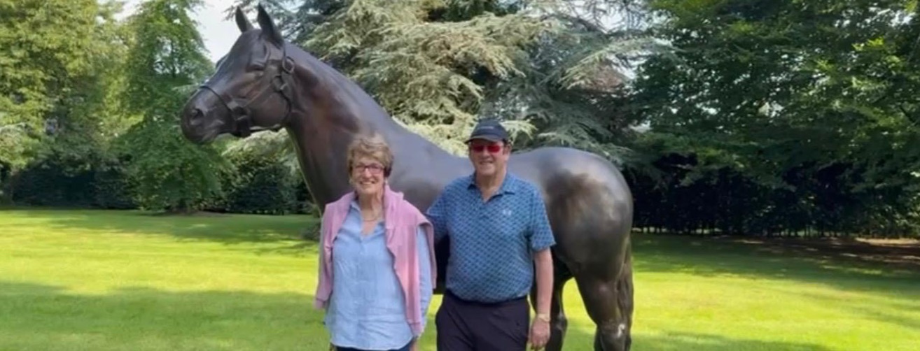 David and Deirdre Blumberg with Galileo
